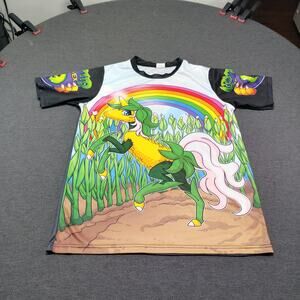 Codex Mens Medium The Cornicorn Graphic Jersey Shirt Unicorn Corn Pun Maize M